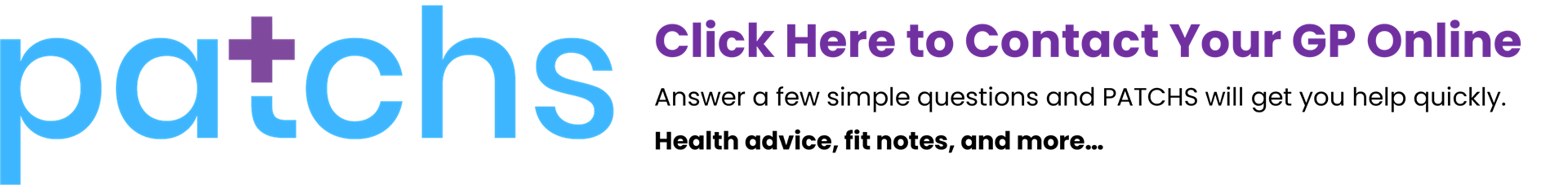 Patchs contact your GP online 